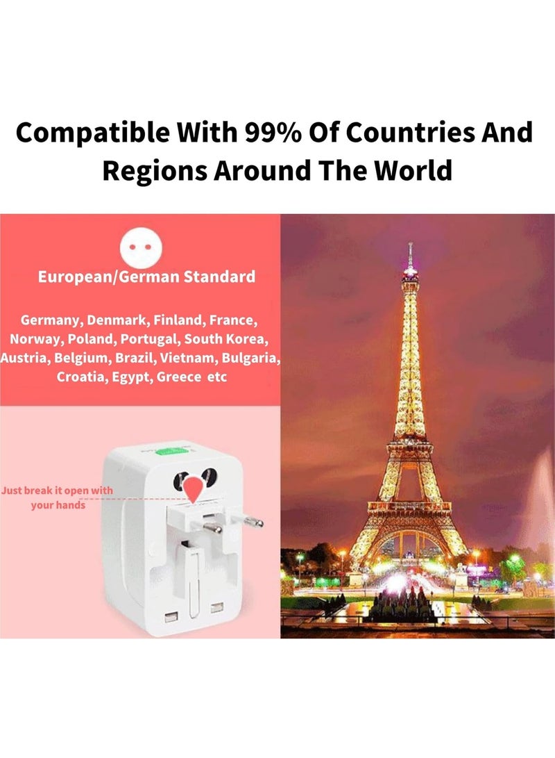 سالاب محول سفر عالمي، محول دولي، محول قابس عالمي متعدد الاستخدامات، قابس محول لأستراليا وأوروبا والمملكة المتحدة والولايات المتحدة وأستراليا وأيرلندا وأستراليا - Image 3