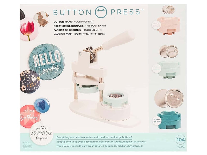 We R Memory Keepers Button Press BundleWR661104 White