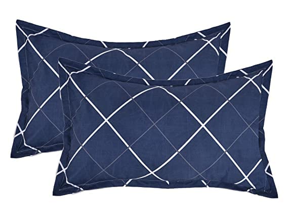 RRC Super Soft Brushed Microfiber Cotton Pillow Covers - Set of 4, 17X27 Inches (43X68 CM), Printed With Flange on Edges - Image 2