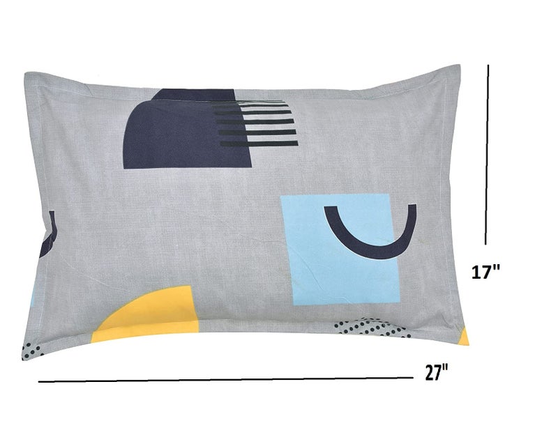 RRC Super Soft Brushed Microfiber Cotton Pillow Covers - Set of 4, 17X27 Inches (43X68 CM), Printed With Flange on Edges - Image 5