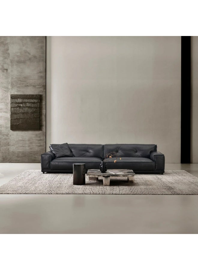 كستم ديكو أريكة جلدية صناعية - أريكة قابلة للتخصيص لغرفة المعيشة، تنجيد فاخر، تصميم على شكل حرف L - Image 3