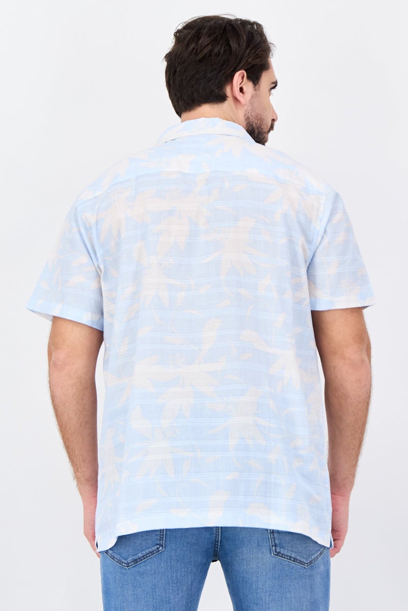 Threadbare Men Regular Fit Allover Print Short Sleeve Casual Shirt, Multicolor - Image 3