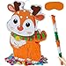 PCFING 216 Inch Christmas Reindeer Piata with 30 Inch Piata Stick Blindfold Confetti for Boy Girl Adults Xmas Party Game Decorations - Image 2