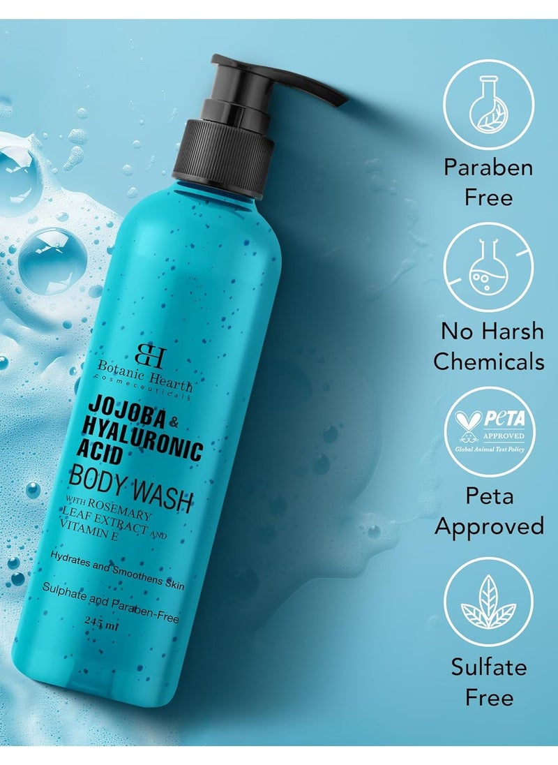 Botanic Hearth Jojoba & Hyaluronic Acid Body Wash with Sea Butter & Sweet Almond Oil | Moisturizing Body Wash Shower Gel for Softer, Smoother Skin | Sulfate & Paraben Free | for Women & Men | 245ml  - Image 5