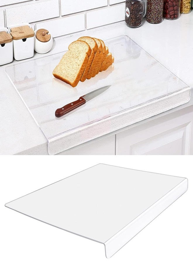 Gihunk Acrylic Cutting Boards for Kitchen Counter，Clear Cutting Board for Countertop with Lip, Upgraded Thicker Non-Slip Transparent Acrylic Cutting Board for Countertop for Home (18 * 14in) (Large) - Image 1