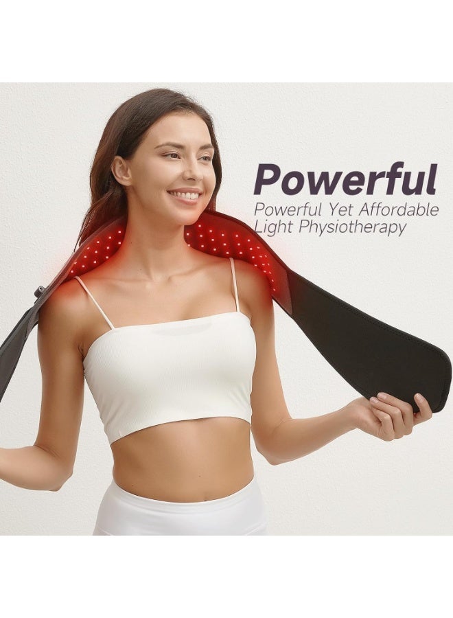 rayihni Red Light Therapy Wrap Belt for Body, Men and Women Gift, 100 LEDs, 5Gears 9Timers Remote Control, 660nm & 850nm Infrared Light Therapy for Back Waist Muscle Pain Relief - Image 5