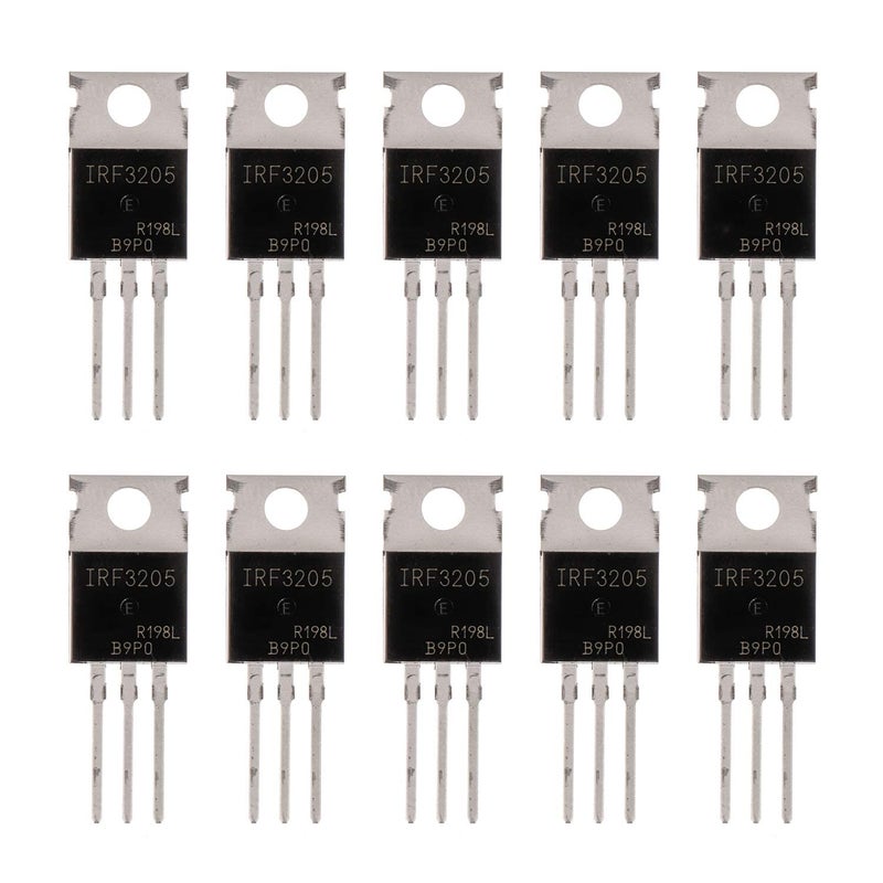 ترانزستورات BOJACK IRF3205 MOSFET 110A 55V NChannel طاقة MOSFET TO220AB عبوة من 10