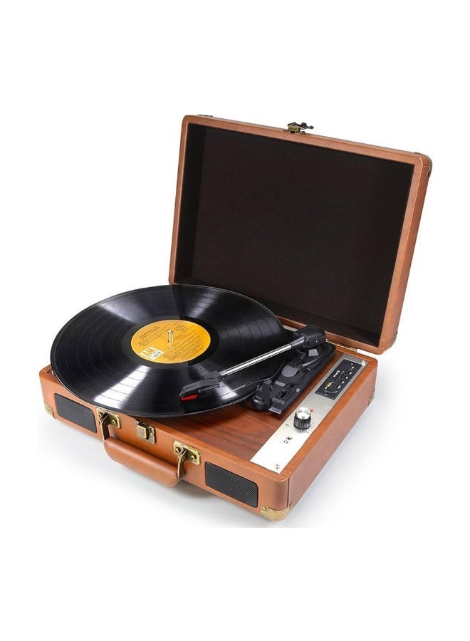 FlashHawk Record Player - 3-Speed Bluetooth Suitcase Portable Belt-Driven Vinyl Player with Built-in Speakers RCA Out AUX in - Image 5
