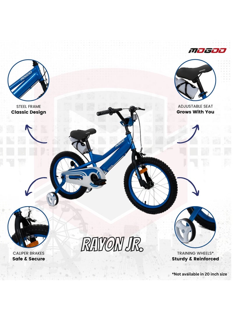MOGOO Rayon Junior 20-Inch Kids Bike | 20-Inch Wheel Size | Adjustable Seat | 100% Assembled | For Kids | Blue - Image 3