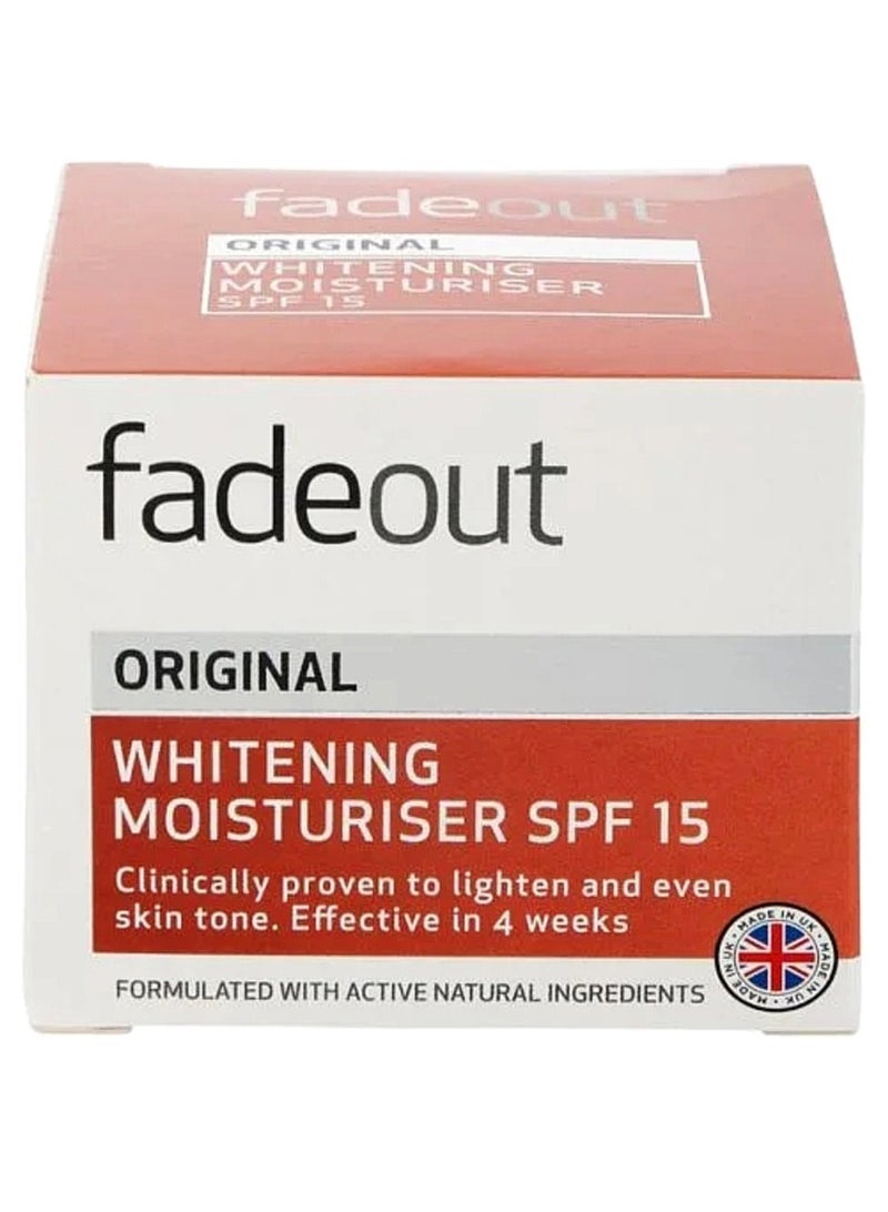 فيد آوت مرطب أصلي للتفتيح بعامل وقاية من الشمس 15 50ملليلتر - Image 1