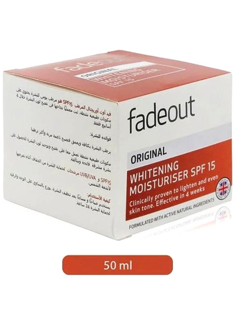 فيد آوت مرطب أصلي للتفتيح بعامل وقاية من الشمس 15 50ملليلتر - Image 2