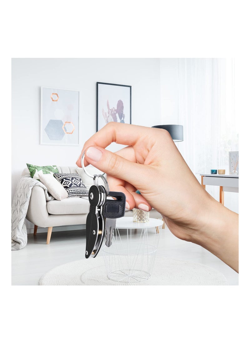 SYOSI - Keychain Knife, Mini Pocket Knife, Small Pocket Knife, Small Folding Knife, Creative Feather Small Leaf Knife, Portable EDC Knife, 1.45 Inch Stainless Steel Blade Suitable, for Daily Use - Image 1