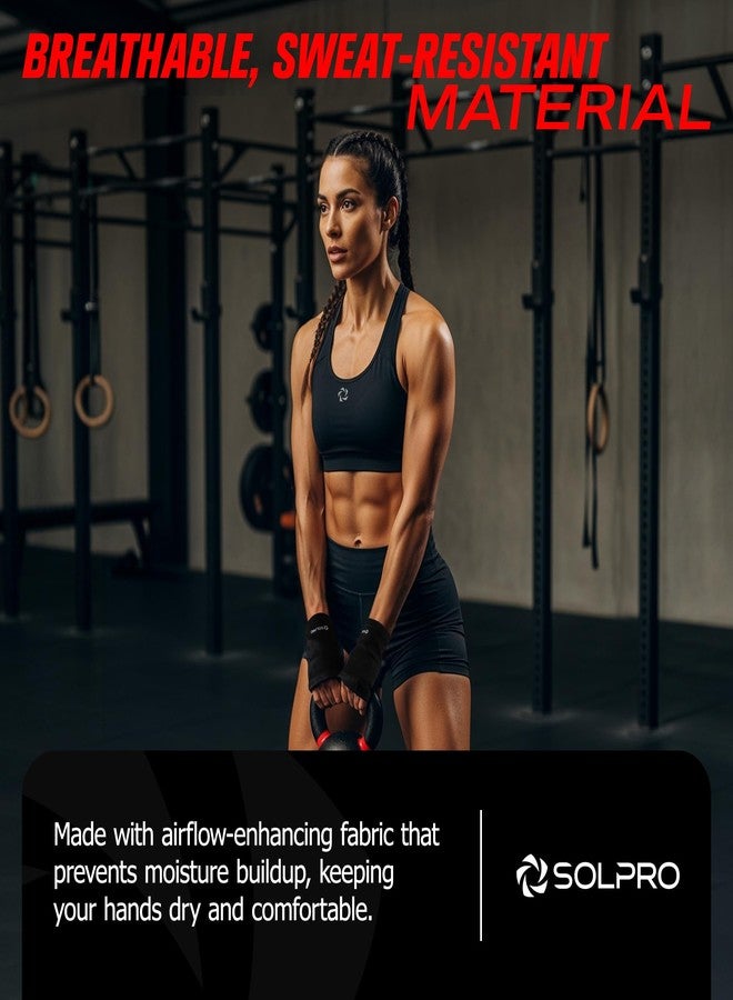 Solpro Wraptor Palm Guard for Men & Women | Joint Stabiliser for All Sports, Gym & Rehab Workouts | Joint Pain Relief for Active Lifestyle Injury Recovery & Arthritis (Black) - Image 5