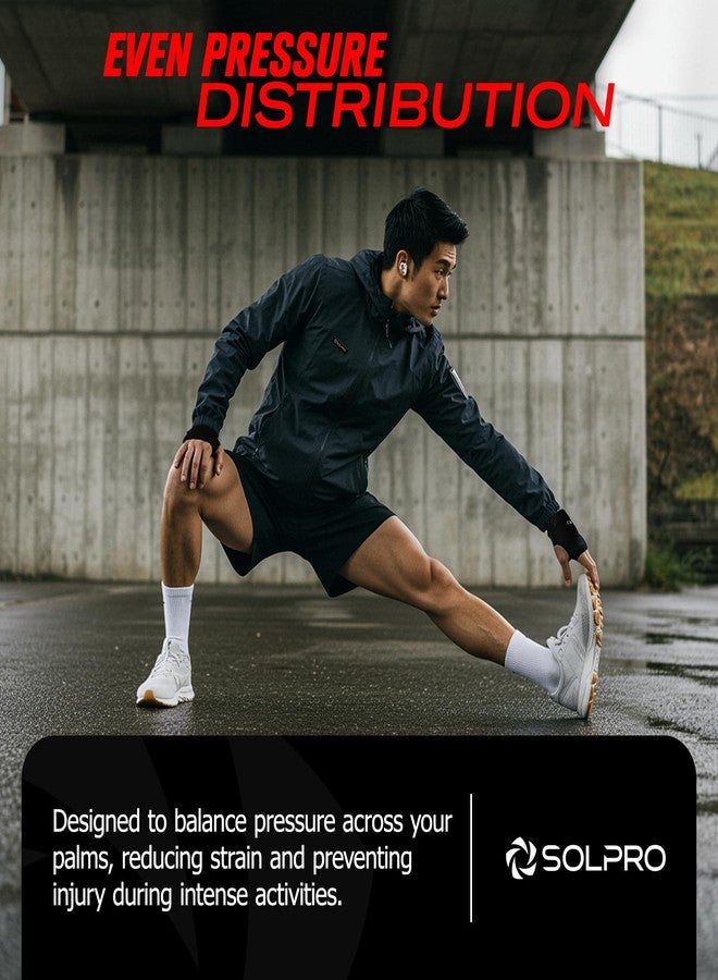 Solpro Wraptor Palm Guard for Men & Women | Joint Stabiliser for All Sports, Gym & Rehab Workouts | Joint Pain Relief for Active Lifestyle Injury Recovery & Arthritis (Black) - Image 4