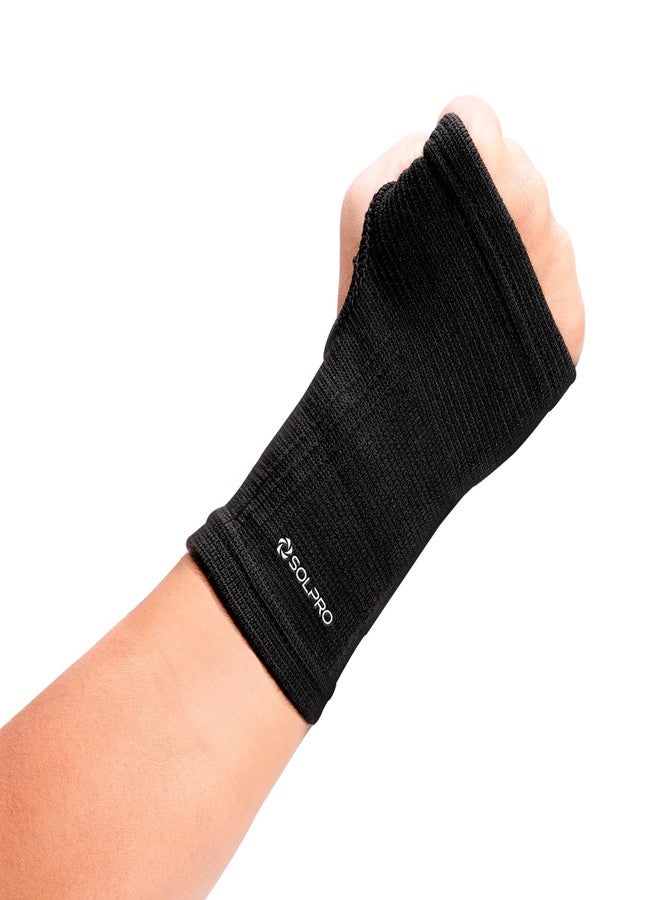 Solpro Wraptor Palm Guard for Men & Women | Joint Stabiliser for All Sports, Gym & Rehab Workouts | Joint Pain Relief for Active Lifestyle Injury Recovery & Arthritis (Black) - Image 1