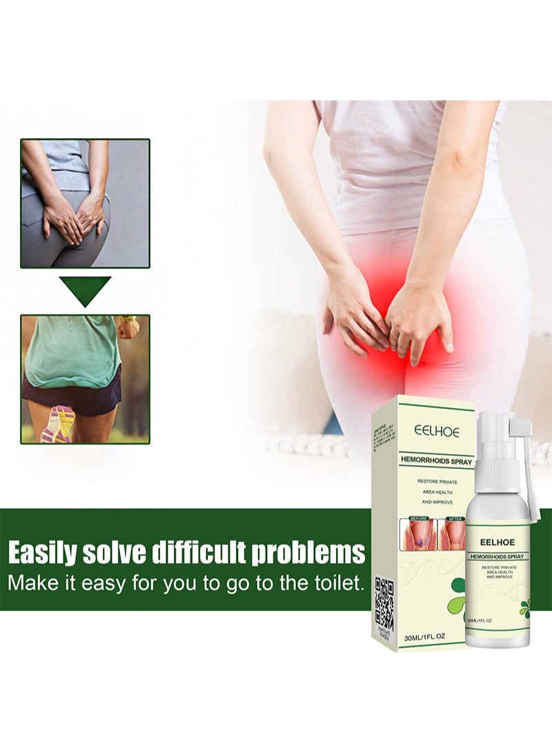 إيلهو قطعتان من بخاخ البواسير، بخاخ إزالة علاج البواسير بالأعشاب الطبيعية، وتخفيف الألم والحكة - Image 4