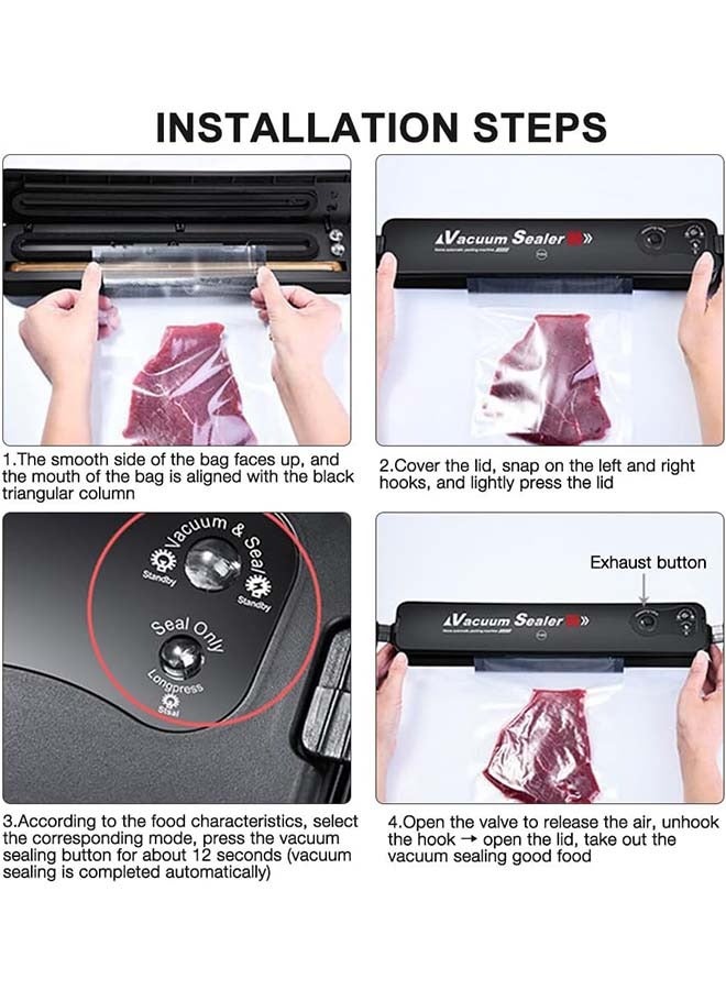 New Automatic Vacuum Sealer Multi-mode Indicator Light Food Sealing Home Kitchen Food One Click Sealing Bag  - Image 3