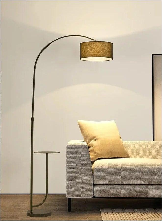 HOMESTAR Three-Color Dimmable Vertical Floor Lamp With Warm Light Pure Natural Marble Base with Coffee Table Tray - Remote Control Time Switch  - Image 2