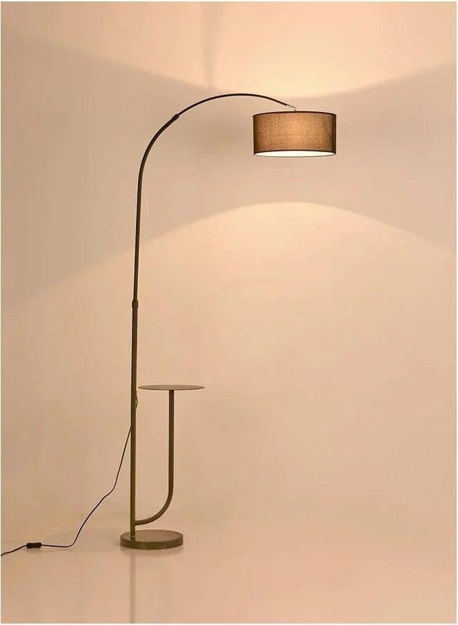 HOMESTAR Three-Color Dimmable Vertical Floor Lamp With Warm Light Pure Natural Marble Base with Coffee Table Tray - Remote Control Time Switch  - Image 5