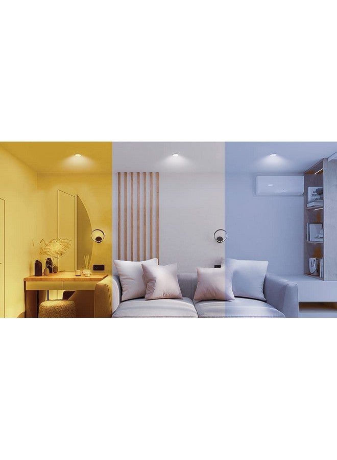 wipro Garnet 10W Wave Cct Round Panel|Colour Changing Panel|Warm White, Neutral White, Cool White|Slim Border&Sleek Design|Recessed Downlighter for False Ceiling|Cutout 130Mm|Pack of 4 - Image 2