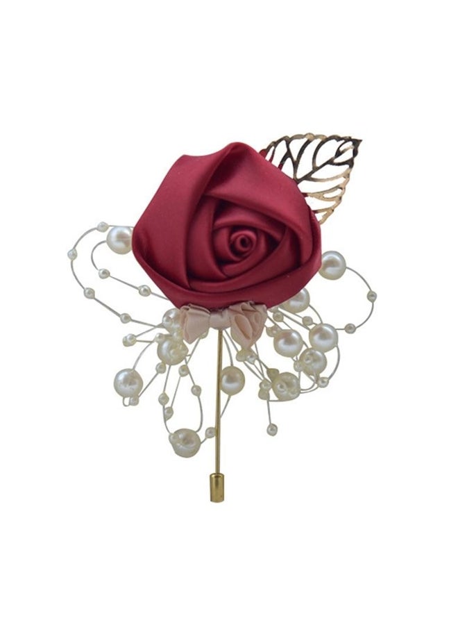 بروش زهور الزفاف للعروس والعريس محاكاة زهور الزفاف