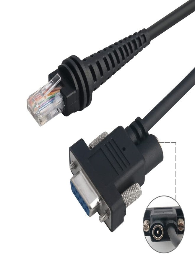 VOTTAN RS232 Cable 5V, Type A, 3m Stright Scanner Cable Compatible with Honeywell 1902G-SR 1902HHD 1200G 1452G Barcode Scanner (3M / 9FT Flatted RS232 Port) - Image 2
