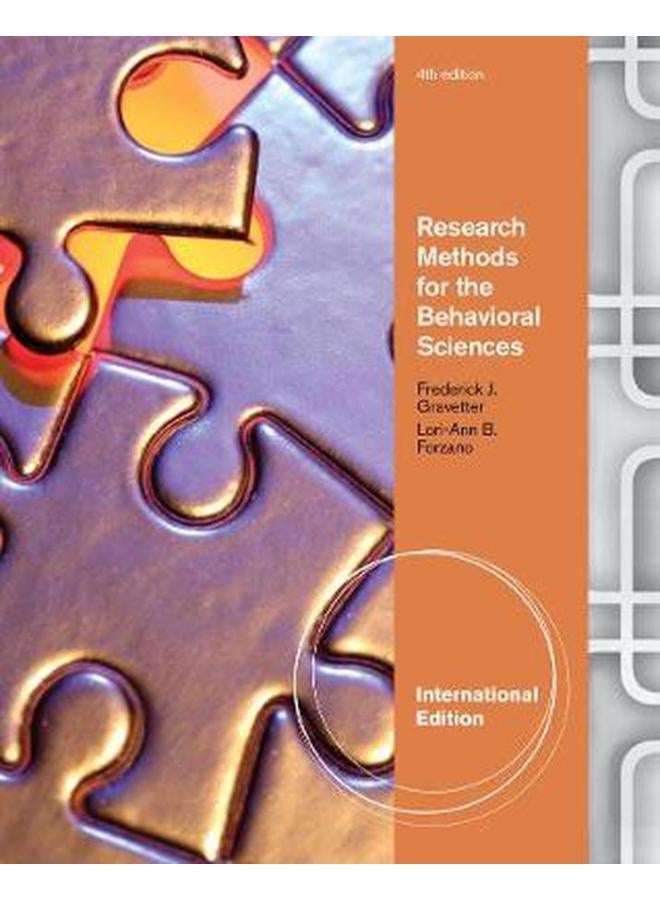 Research Methods for the Behavioral Sciences: International Edition