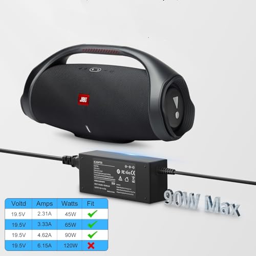 BIYTC 90W Charger Compatible with JBL Boombox 2 Boombox 1 Wireless Bluetooth Speaker JBL Xtreme 2 Charger 10FT JBL Boombox, Xtreme Power Supply Adapter Cord with Portable Bag - Image 5