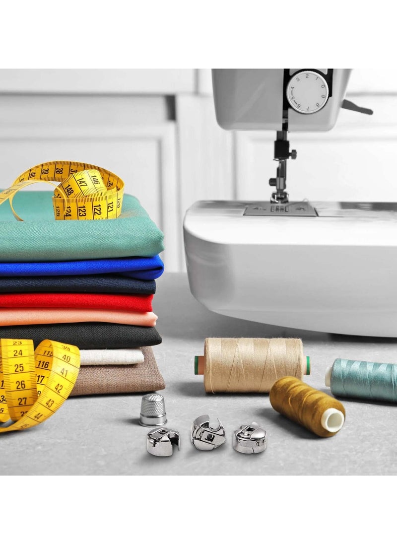 4 Pcs Stainless Steel Bobbin Cases, Sewing Machine Bobbin Cases Compatible with Juki Ddl-5550 Ddl-8100 Ddl-8300 Ddl-8500 Ddl-8700 Single Needle Sewing Machine for Front Loading