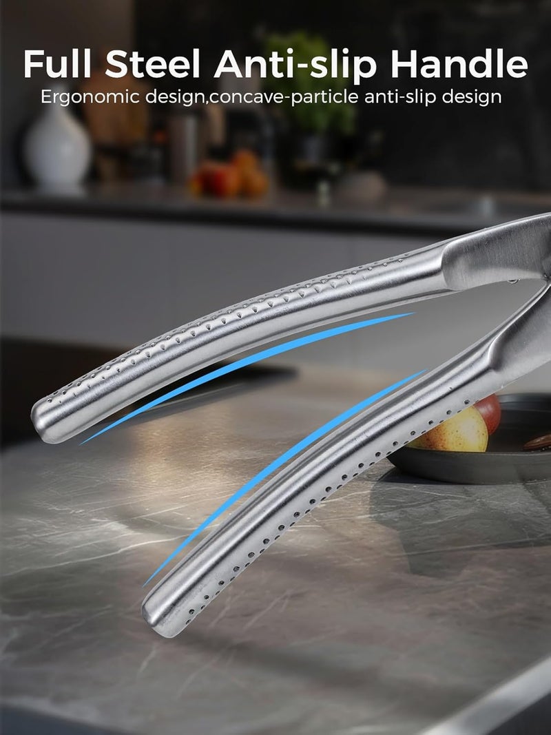 SimCoker Full Steel Poultry Shears Heavy Duty, Professional Bone Cutting Scissors for Chicken, Meat, Turkey & Fish, Sharp & Durable Kitchen Shears, Dishwasher Safe - Image 4