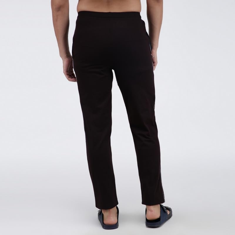 Amul Comfy Cotton Solid Casual Track Pant|Brown|for Men. - Image 4