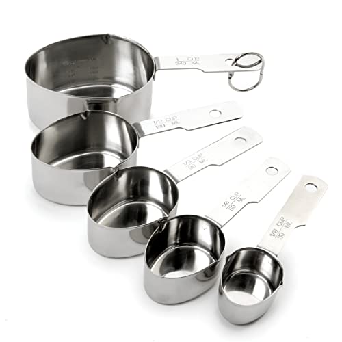 Norpro Set Stainless Steel 5 Piece Measuring Cup, One Size, (3057) - Image 1