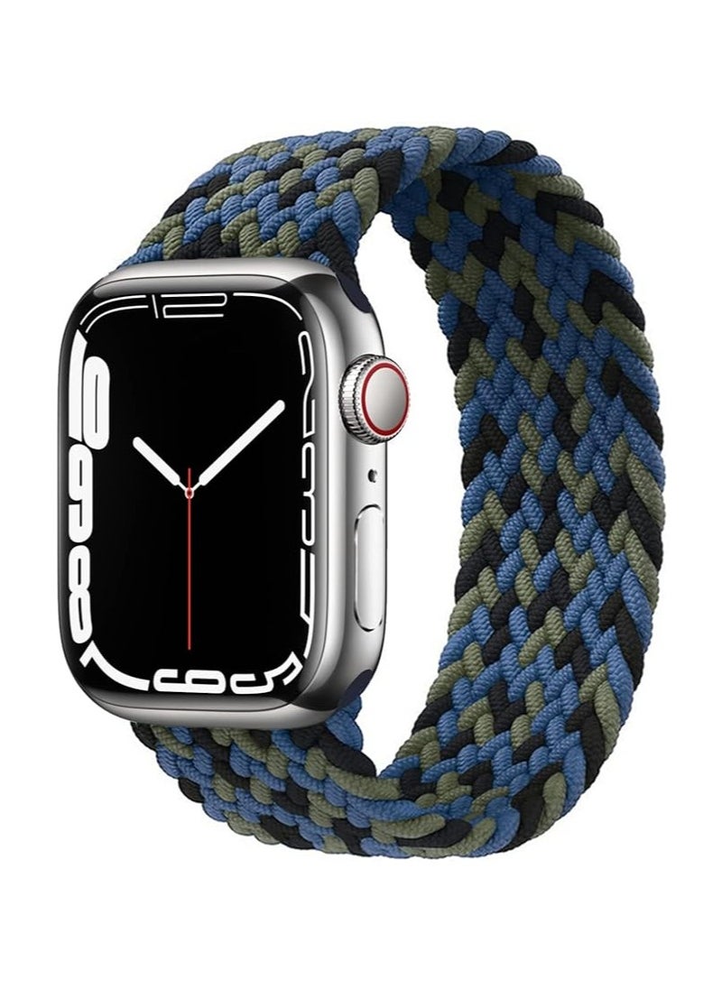 Generic - Braided Solo Loop Band For Apple Watch Band 49mm 45mm 44mm 42mm, Replacement Wristband Nylon Strap for iWatch Series SE 9/8/7/6/5/4/3/2/1/Ultra/Ultra 2 - Image 1