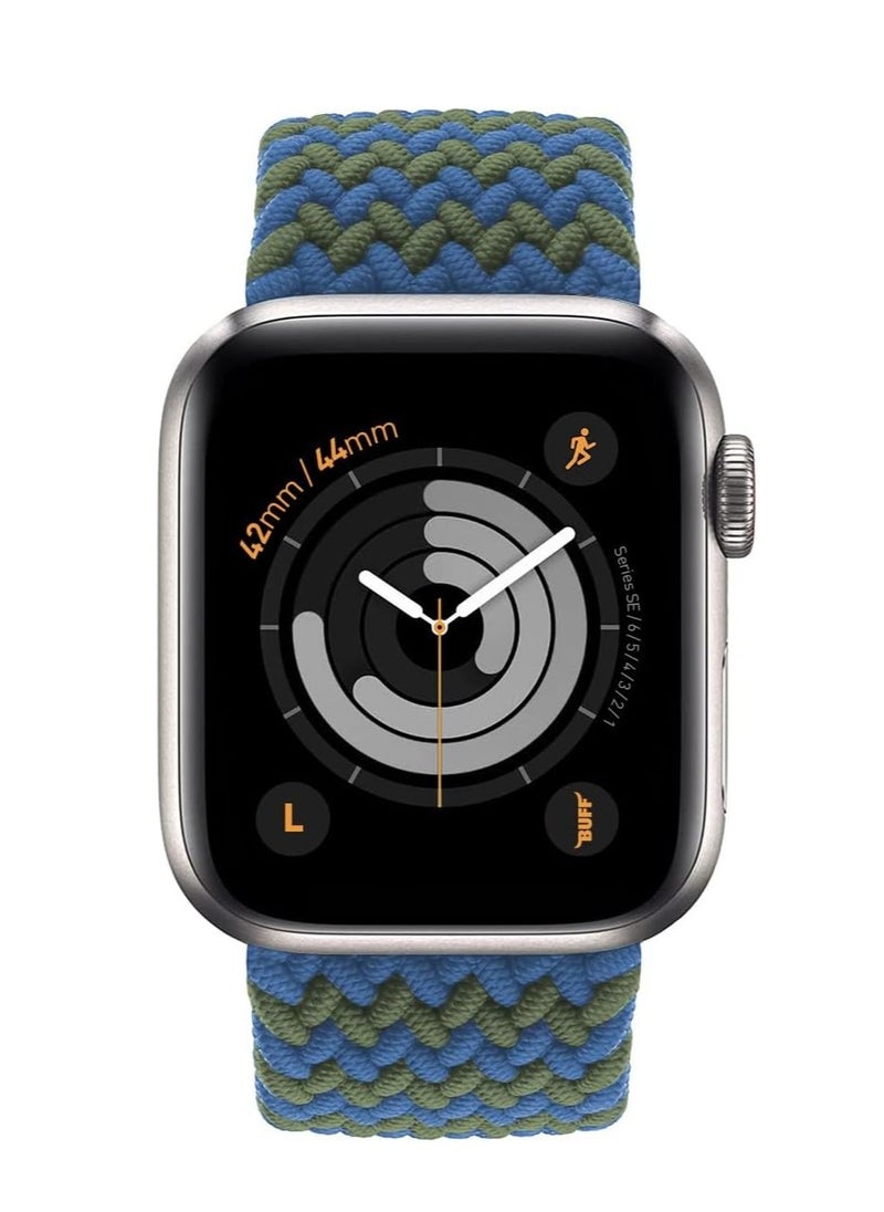 Generic - Braided Solo Loop Band For Apple Watch Band 49mm 45mm 44mm 42mm, Replacement Wristband Nylon Strap for iWatch Series SE 9/8/7/6/5/4/3/2/1/Ultra/Ultra 2 - Image 1