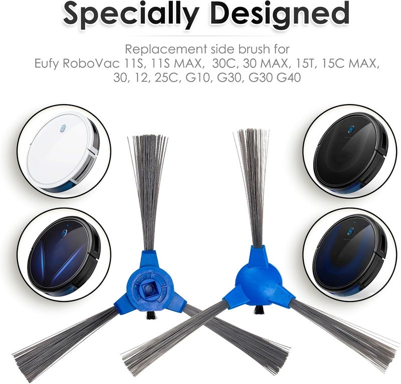 BRUVISH (10 Pack) Replacement Side Brush Compatible with eufy RoboVac 11S, 15T, 30, 30C, 35C 15C, 12, 25C, 35C, 11S Max, 15C Max, 25C Max, 30C Max, G20, G30, G30 Edge, G30 Hybrid, Robotic Vacuum Side Brushes - Image 5