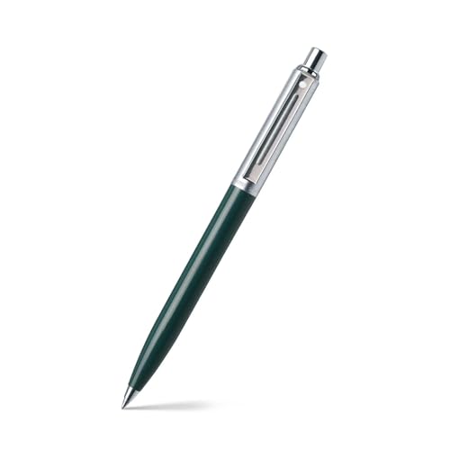 SHEAFFER شيفر سنتينل، برميل راتينج أخضر، غطاء كروم، تريم مطلي بالنيكل، قلم حبر جاف (E23215151) - Image 1
