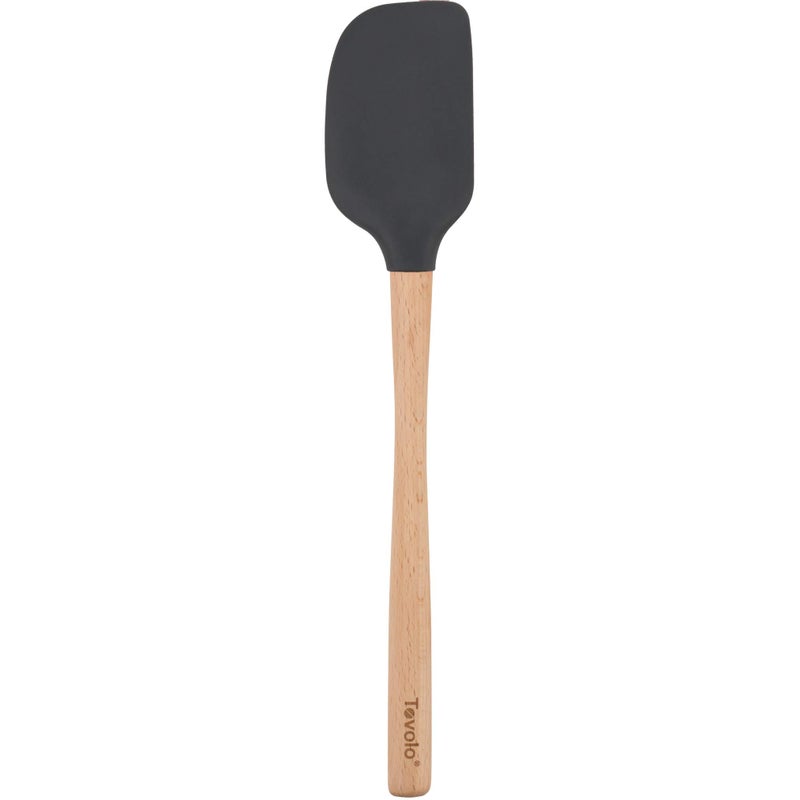 Tovolo FlexCore Wood Handled Spatula  Charcoal