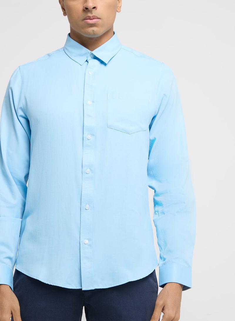 Robert Wood Long Sleeve Shirt   Single Pocket  - Image 3