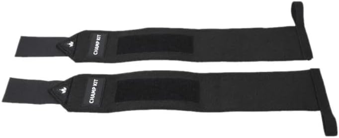 CHAMP KIT Weightlifting Wrist Straps with Neoprene Padding – Heavy-Duty Wrist Straps for Deadlifts, Powerlifting, and Strength Training – Non-Slip Grip Support for Gym and Home Workouts - Image 2