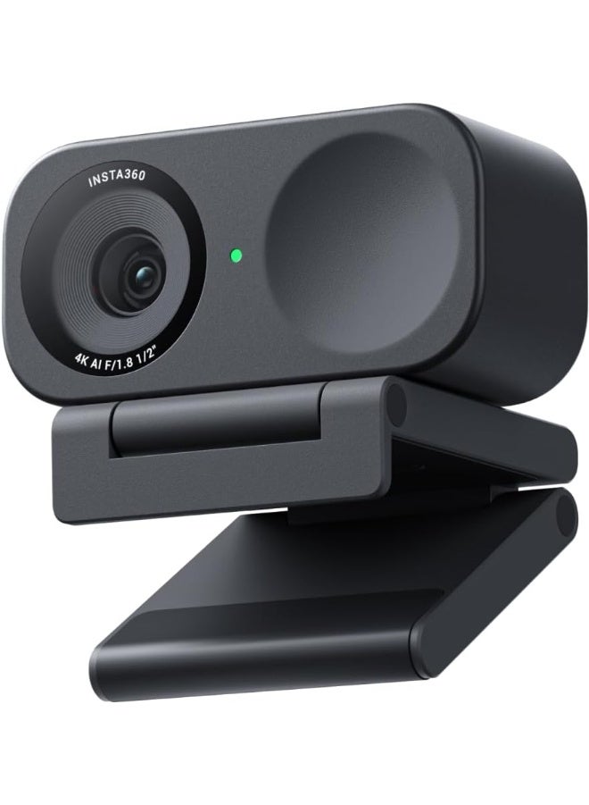 LINK 2C | 4K Webcam, DSLR Quality, Noise Cancelling, Gesture Control, Auto Framing, True Focus, for On-Line Presentations, Conference, Streaming, Zoom, Teams Video Calls - Graphite Black Link 2c