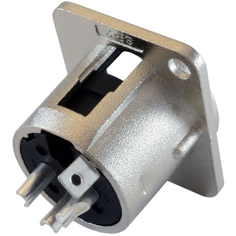 GLS Audio XLR Male Jack 3 Pin - Panel Mount Jacks D Series Size XLR-M - 20 Pack - Image 3