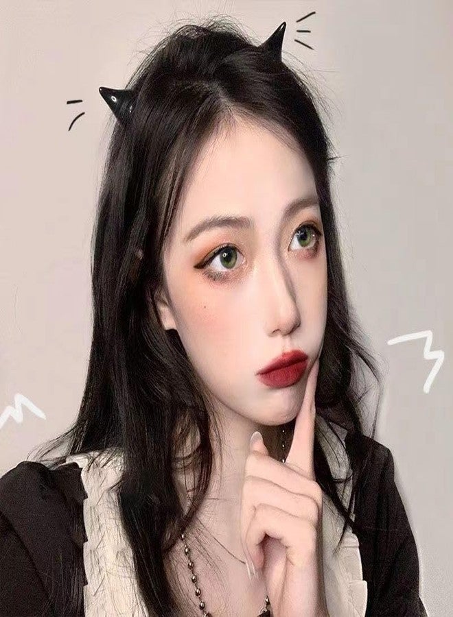 Comimark 10 PCS Cute Cartoon Demon Horn Hair Clips: Add a Fun Touch to Your Holiday Party Look! - Image 3