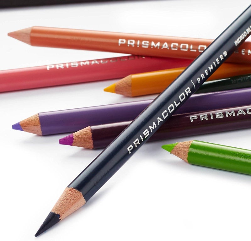 Prismacolor Premier Soft Core Pencils Adult Coloring Book Kit with Blender, Illustration Marker, Eraser, Sharpener and Coloring Booklet, 25 Pieces - Image 2