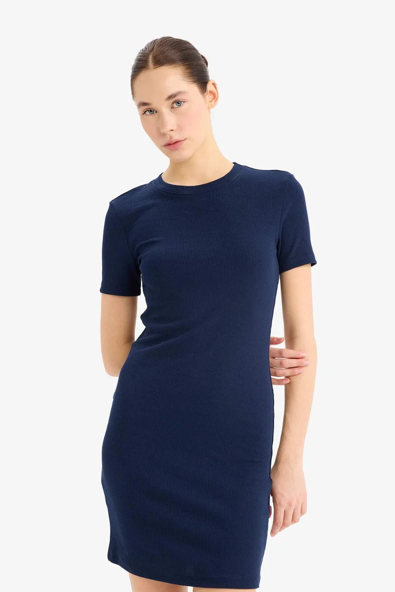 DeFacto Bodycon Crew Neck Camisole Mini Dress