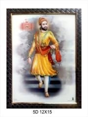 5D Photo Frame Shivaji Maharaj Painting 36 43  - Image 1