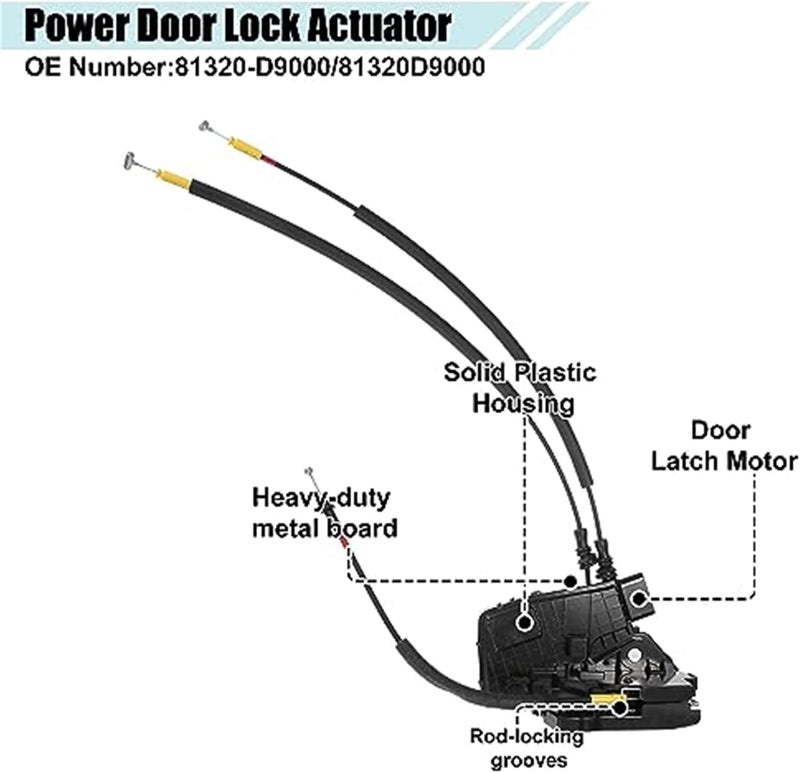 Wivplex Front Right Side Door Latch Actuator for Kia Sportage - Image 2