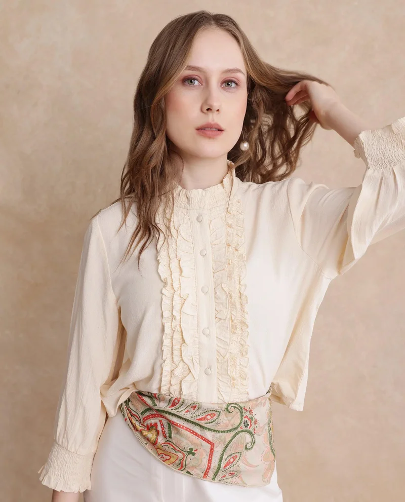 ريريزم Women's Full Sleeve Regular Sleeves Top