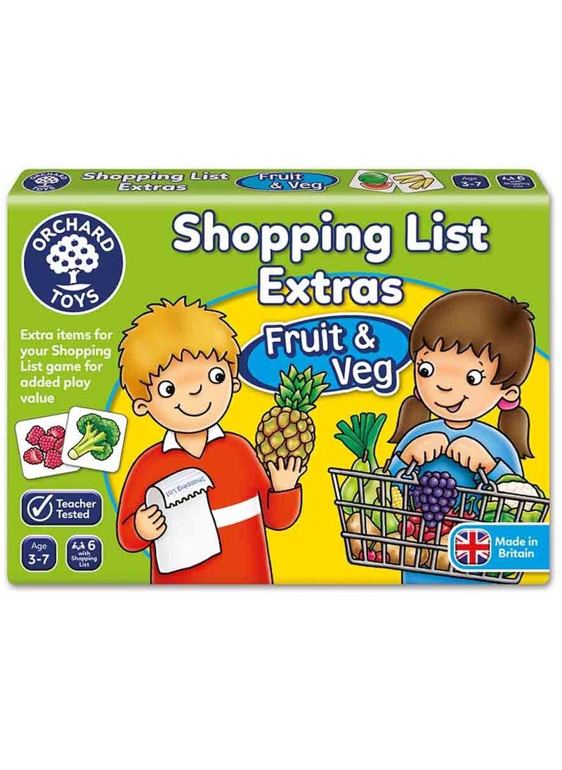 ORCHARD TOYS Orchard Toys - Shopping List Extras-Veg  - Image 1