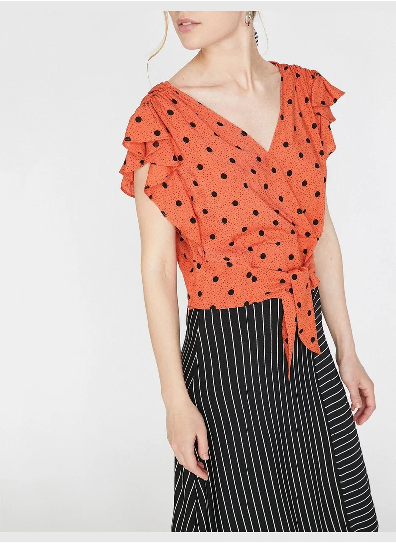 كوتون Dotted Blouse