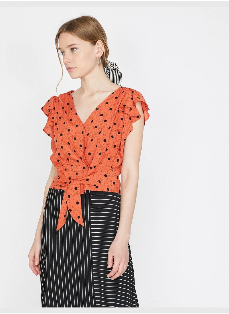 كوتون Dotted Blouse